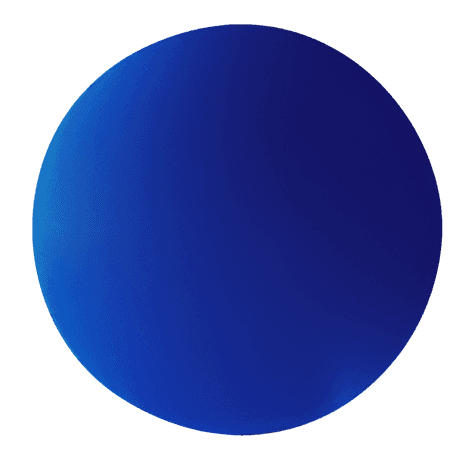 Distant planet glowing in deep space