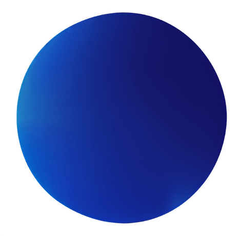 Blue planet in night sky